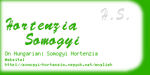 hortenzia somogyi business card